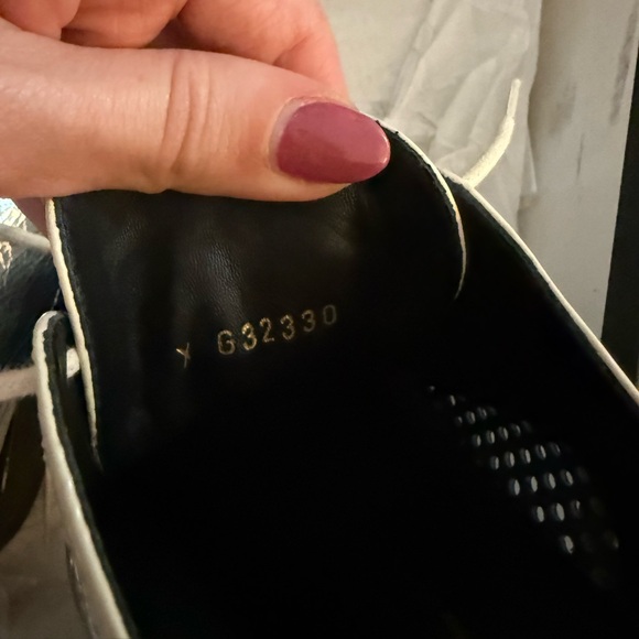 CHANEL Black and White Lace-Up Boots - Picture 8 of 10